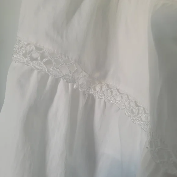 White Tiered Ruffle Mini Skort - Picture 3 of 7
